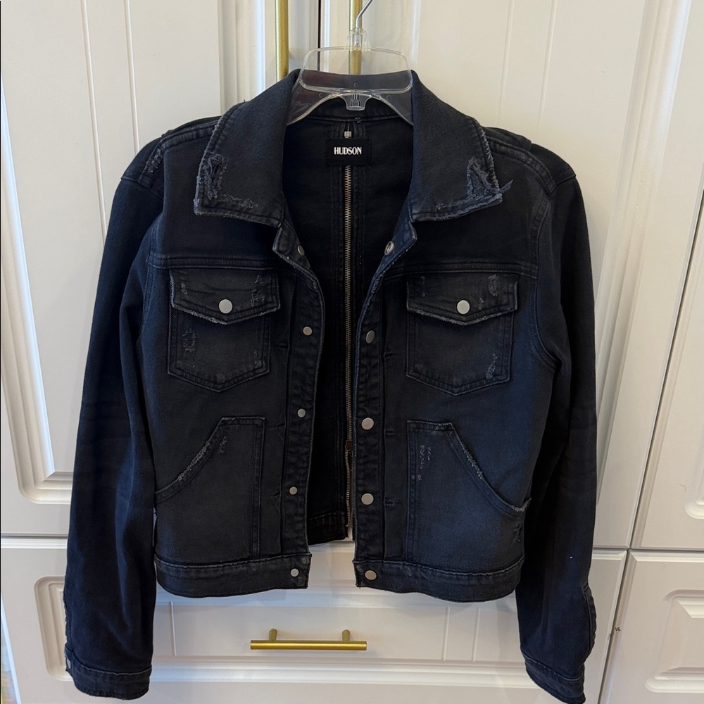 Hudson Jeans Black Denim Jacket